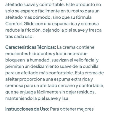 Crema de afeitar Gillette Foamy, 11oz 🌐 - 6/7