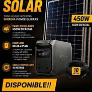 ⚡ COMBO SOLAR: ECOFLOW DELTA 3 PLUS + PANEL BIFACIAL 450W + CABLE 10M – $1250 USD 🔋☀️ - Img 57156084