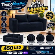 🛋️🔥SOFÁ BIPLAZA LEUMIUS 🔥🛋️63 pulgadas cualquier espacio. ✅ 63.3” de ancho x 35.3” de profundidad 📲 53321047 - Img 57646601