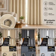 Juego de 2 cortinas blackout Ceasar Palace. Tamaño: 140 × 240 cm Precio:  US$31.00 - Img 58284914