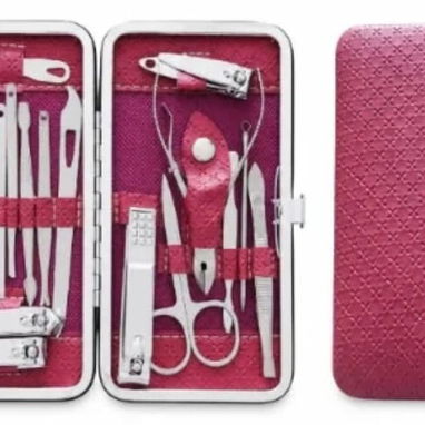 KIT DE MANICURA Y PEDICURA CON ESTUCHE PREMIUM 12 PCS - 4/4