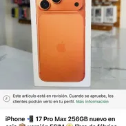 iPhone 17 Pro Max 256GB versión ESIM libre de fábrica nuevo en caja 📦 - Img 55235649