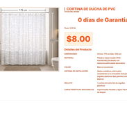 Cortina de ducha de PVC para usuarios que exigen calidad y bajo precio VPT#-0106 - Img 55560265