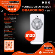 ☘️❄️🌬️ VENTILADOR / ENFRIADOR DE AIRE BRAVOKING BKCL-08RC - 65W DE POTENCIA. TENEMOS MENSAJERÍA Y GARANTÍA. TL 54833699 - Img 57207499