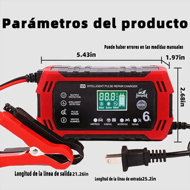 Cargador de baterias 12V 6A - 9/9