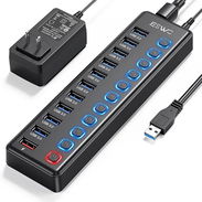 Extension JeSWO 11 Puertos Hub USB 3.0, 10 Puertos Multi USB 3.0 Hub + 1 Puerto de Carga - Img 56130034