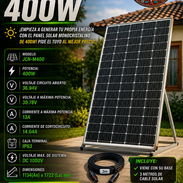 ☀️ COMBO DE PANEL + CABLE + BASES ☀️ PANEL SOLAR 400W MONOCRISTALINO. RECOGIDA EN LOCAL. 📲 54833699 - Img 57234034