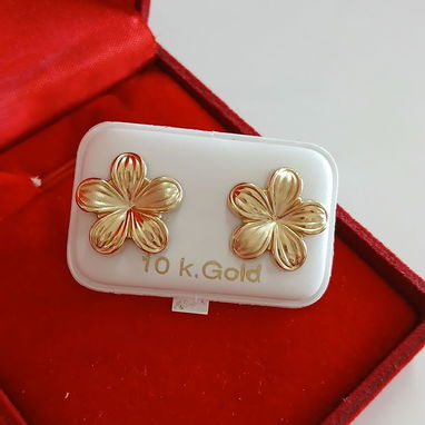 Variedad de modelos de aretes de oro 10k - Img 123679954