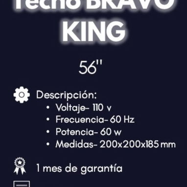 Ventilador de techo Bravo King de 56 pulgadas - Img 122172152