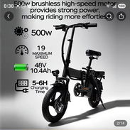 Bicicleta electrica plegable con complementos - Img 57679015
