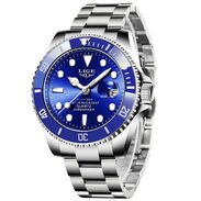 ✳️ Reloj Hombres homenaje a Rolex Submariner color azul NUEVO 🛍️ Reloj Acero Inoxidable Regalo Hombre Gama Alta - Img 44582879