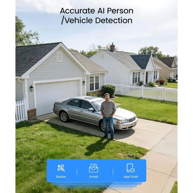 ZOSI Sistema de Cámara de Seguridad para el Hogar H.265+ de 5MP 3K Lite de 8 Canales con Detección AI de Humanos - Img 126438866
