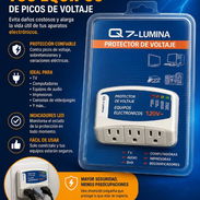 PROTECTORES DE VOLTAJE TRIPLE 110 ✅ MARCA Q7LUMINA 110V⚡️ 💲PRECIO: 1️⃣2️⃣USD  VOLTAJE NORMAL :120 VAC VOLTAJE MAXIM - Img 56479345