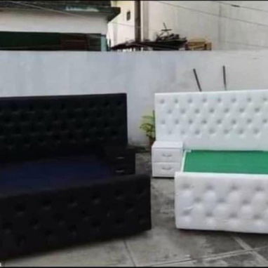 Sillones juegos de sala de comedor camas tapizadas y mucho más - Img 122396386