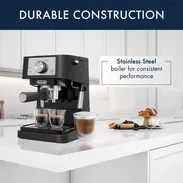 Cafetera Delonghi MOD. STILOSA doble disparo 15BAR 1100W C/ depósito de agua 1.1L y brazo espumante*ElectroVentas - Img 56882899