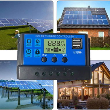 panel solar 100W 12V con controlador de carga PWM 20 Amp - Img 85196892
