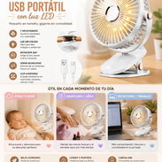 Ventilador de pinza recargable - Img 57211724