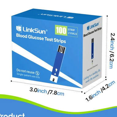 vendo kit de Glucometro Link Sun con 100tiras reactivas - 2/2