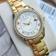 RELOJ CITIZEN ECODRIVE CRYSTAL (FE1147-79P) DE MUJER , 30MM EN ACERO INOXIDABLE DORADO , BISEL CON DIAMANTES  58049738 - Img 55421858