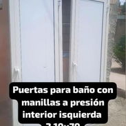 ❎❎@ puertas de baño ,aluminio blancas interior maxima calidad - Img 50632547