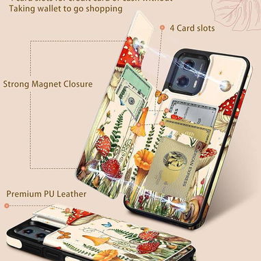 🔥Shorogyt Funda Tipo Cartera para Moto G 5G 2024 – Hongo y Rana🔥 - 4/4