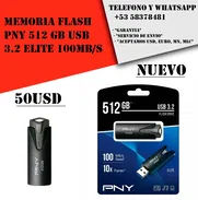 Memoria Flash PNY 512 GB USB 3.2 Elite 100MB/S "Nuevo Sellado" - Img 48875862