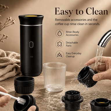 Cafetera Recargable portátil!! dile adiós al no poder hacer un rico café por culpa d la luz o el gas - Img 125365393