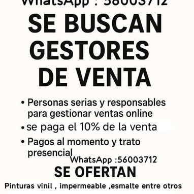 se buscan gestores de venta - 2/2