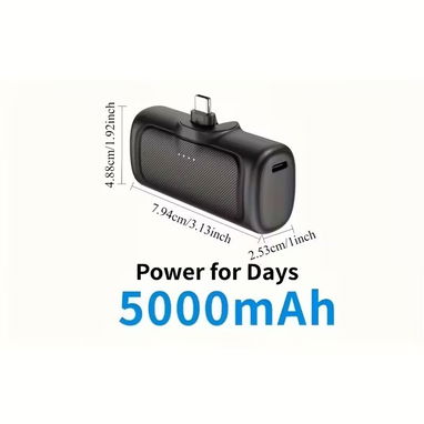 Power Bank USB‑C 5000 mAh — Compacto y potente. - Img 124128471