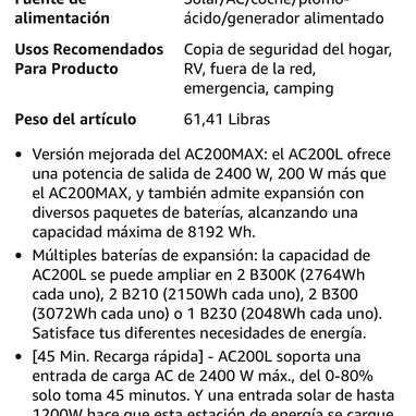 BLUETTI AC200L NUEVA EN CAJA / HABANA/ 53584777 - 2/3