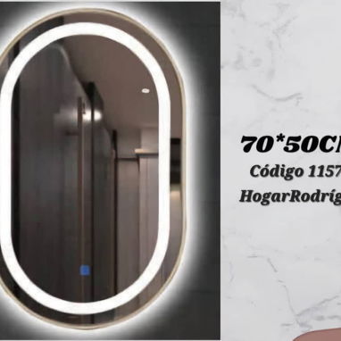 ESPEJOS CON LUZ LED (FRIA,CÁLIDA Y NEUTRA ) diferentes diseños mensajería gratis - Img 114602344