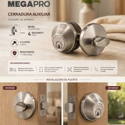 Cerradura Auxiliar Megapro Llave-Llave - Img 55727568