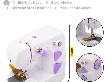 Mini Máquina de Coser Eléctrica Domestica. Nueva en su caja - Img 59899760