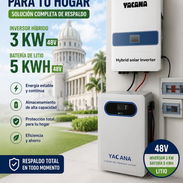KIT SOLAR YACANA (INVERSOR HÍBRIDO 3 KW + BATERÍA DE LITIO 5 KWH) - Img 56424011