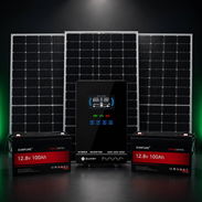 _KIT SOLAR COMPLETO - 3 Paneles LONGi Bifaciales 615W + Inversor SUMRY 4KW + 2 Baterías Dumfume 12V 100Ah_ - Img 56891496