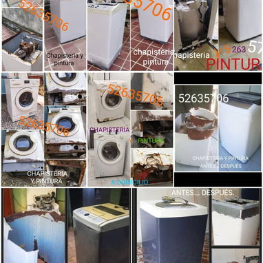 Chapisteria y pintura d refrigerador, Freezer y lavadoras a domicilio. Corriente 24 h Tenemos 20 años de experiencia - Img 109528904