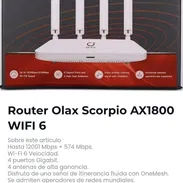 Router Olax Scorpio AX1800 WiFi 6 dual band sellado caja garantia somo stienda fisica al whatsa variedad ofertas - Img 56041941