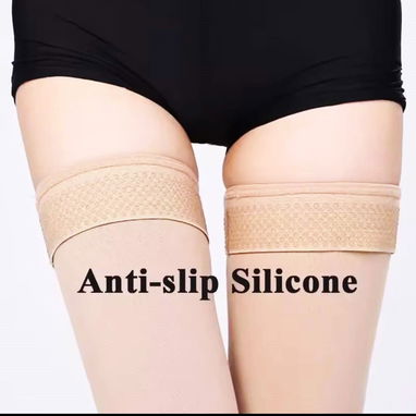 medias de Compr. Ortop: 5 tipos: Hiper Altas (todo muslo), Muy Altas (1/2 muslo), Altas: (h/ rodilla), c/ Zipper y Extrq - 5/10