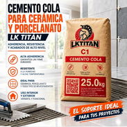CEMENTO COLA PORCELÁNICO| 25Kg - Img 57650985