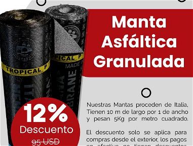 Manta Asfaltica Granulada 5KG/m2 - Img 66684374