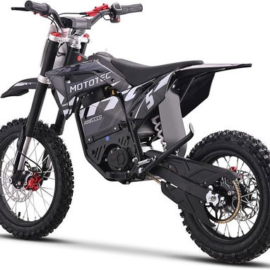 MotoTec 60V 2000W Moto eléctrica de cross Pro, color gris litio - 2/6
