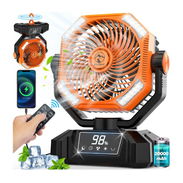 Ventilador portátil recargable Multper de 20000mAh con luz LED y Control Remoto Camping Fan para tent camping. - Img 57469513