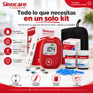 Glucometro sinocare con 300 repuestos y accesorios - Img 57562912