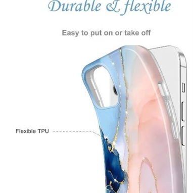 Funda TPU con Diseño Mármol y Brillos iPhone 12 Pro Max | videojuegoshabana.com - Img 126241775