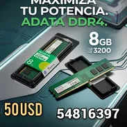 Memorias Ram DDR4 de 8gb Adata a 3200mhz - (50usd) WhatsApp: 54816397 - Img 56351643