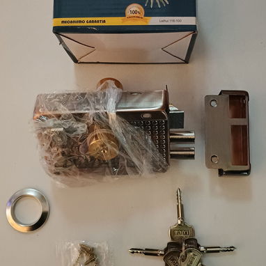 CERRADURA PARA PUERTA DE HIERRO 🛡️🔐 - Img 118993055