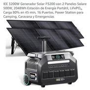 Estacion de energia 3200w con dos paneles 500w - Img 56208299