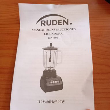 🍹LICUADORA🍹JARRA DE VIDRIO RUDEN RN-999. MENSAJERÍA CON FACTURA Y GARANTÍA. TL 54833699 - 5/6