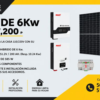 🔥Los mejores precios de toda cuba en kit solares profesionales en "🔆YR Solar"  ✅El precio incluye el montaje y contrat - 3/7