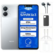 Tecno Spark Go 3, 4GB Ram + 4GB Virtual, Total 8GB Ram, 64Gb, Con Cover, Mica y Audífonos - Titanium 135$ - Img 55814718